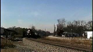 NS GP38AC #4122 leads NS #321 at Austell, Georgia - 12/28/97