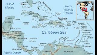 Map of the Caribbean