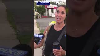 Nassau County police use vehicle to subdue woman pointing gun into traffic #shorts