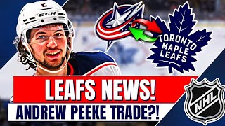🚨💥 MAPLE LEAFS EYEING TRADE WITH COLUMBUS BLUE JACKETS? NHL NEWS! TORONTO MAPLE LEAFS NEWS