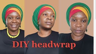 DIY Headwrap using 3 scarfs @MaamChikyNumbers