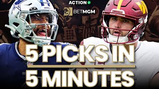 NFL Week 9 Expert Bets & Predictions: 5 Picks in 5 Minutes with Tim Kalinowski & Chris Raybon