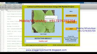 Cotton Leaf Disease Detection Using CNN Matlab Project With Source Code Cotton Plant Disease Predict