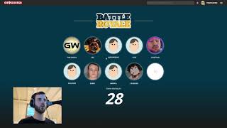 My first attempt at the brand new "Battle Royale" feature on Geoguessr!