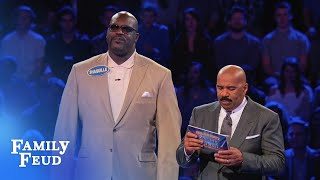 Shaq and Charles Barkley's EPIC Fast Money! | Celebrity Family Feud