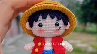 Crochet mini Luffy part 1#diy #crochetforbeginners #amigurumicrochet