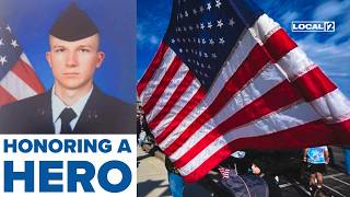 Ohio community pays tribute as remains of fallen airman return home