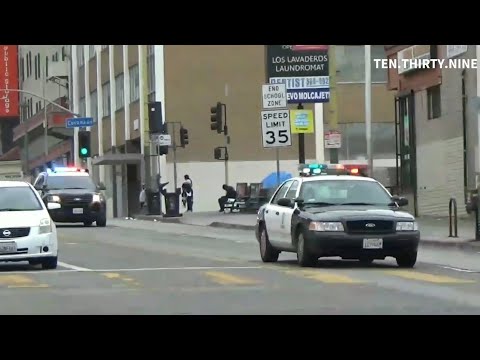 Lapd Rampart Units Responding Code 3 Man With Gun 06 13 2023 Youtube