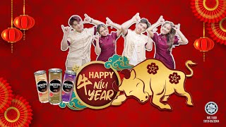 Happy New 牛 Year ~ NESCAFÉ 祝您合家幸福安康，喜庆团圆，并与Pong Pong、Jestinna、DJ Perry Kuan 和Ariff Bahran 同欢共乐！