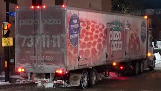 BACKING Up into Traffic/ Pizza Pizza Transport Truck