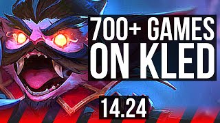 KLED vs ORNN (TOP) | 700+ games | KR Master | 14.24