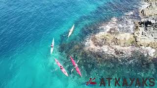 北海道積丹の高垣美穂のカヤックツアー　ATKAYAKS（エーティーカヤックス）のツアー空撮動画