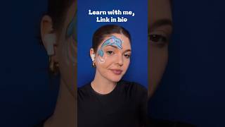 Dolphin face paint tutorial 🐬