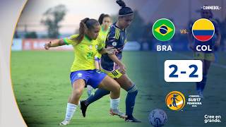 BRASIL vs. COLOMBIA [2-2] | RESUMEN | CONMEBOL SUB17 FEM | FASE FINAL