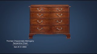 Thomas Chippendale Mahogany Serpentine Chest | M.S. Rau