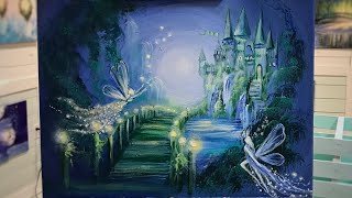 How To Paint The Fairy Kingdom | Step By Step Landscape FANTASY PAINTING TUTORIAL