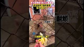 9月22日辽宁沈阳，男子连喂猴子吃了三根香蕉，还没停下的意思，猴子生气了