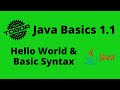Hello World & Basic Syntax - Java Basics  1.1