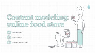 Content modeling: online food store