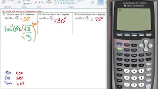 ixl M.8 Precal Inverse of Trig Functions