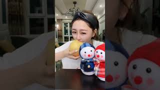 Chinese Mukbang Asmr, Color Asmr Eating, Asmr Drinking Sound #short #mukbang  385