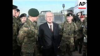 KOSOVO: GERMAN PRESIDENT RAU VISITS NATO TROOPS