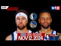 Klay Returns to The Bay | Mavericks vs Curry's Warriors NBA Emirates Cup (Play-By-Play & Scoreboard)