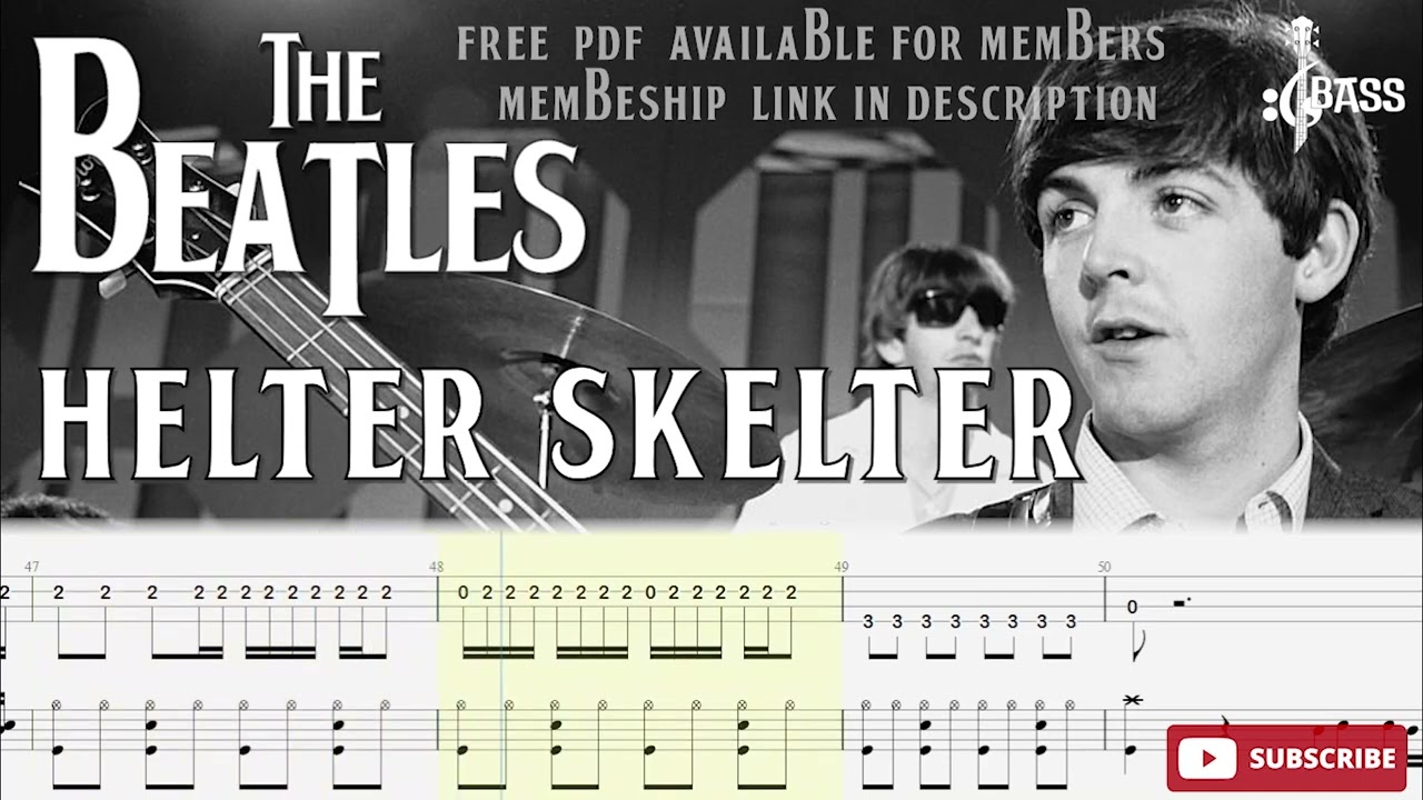 The Beatles - Helter Skelter (Bass + Drum Tabs) By Paul McCartney ...