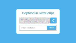 Create Custom Captcha in HTML CSS & JavaScript Free source code