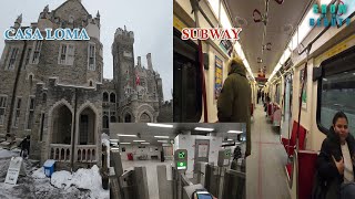 Casa Loma in winter | Toronto | Vlog | Subway |