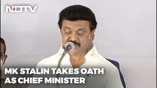 MK Stalin Swearing-in: DMK Chief MK Stalin Takes Oath As Tamil Nadu Chief Minister