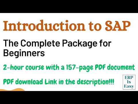 Introduction To Sap The Complete Package For Beginners 2 Hour