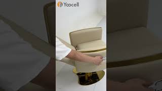 Yoocell elegant beige color styling chair for salon beauty furniture OC5152 #yoocell