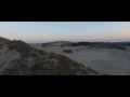 the hague beach by drone