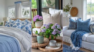 Explore Blue \u0026 White Cottage Style: Elegant Home Decor Inspirations #cottage #home #decoration