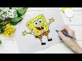 How to Draw SpongeBob Squarepants || Mahe Jerin || Mj Art Gallery