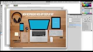 Video tutorial Responsive Web Mock Up Kit