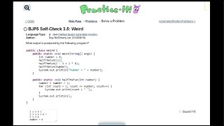 Java Practice It || 3.5 Odds || method basics