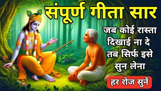 जब कोई रास्ता दिखाई ना दे तब सिर्फ इसे सुन लेना | संपूर्ण गीता सार | Shrimad Bhagwat Gita Saar