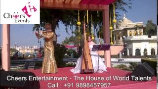 Flute & Harp Duo International Instrumental Foreigner Player Bollywood Songs Band Wedding Mumbai