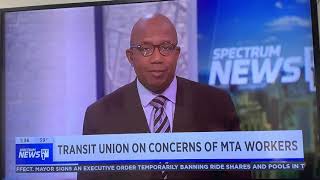 March 20 -- Pres Tony Utano Interviewed on NY1 on the Coronavirus and Transit Workers