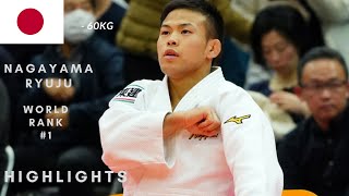 World Rank #1  -60 kg JPN Nagayama Ryuju  ***HIGHLIGHTS*** Нагаяама Рюужу HD 1080p