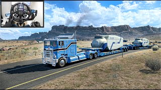 Watch How Marmon 110P Transports Windmill Engines with Ease - American Truck Simulator - Moza  R9