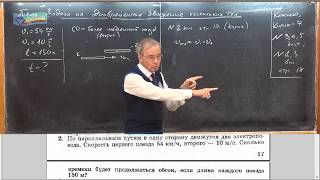 Урок 21 (осн). Задачи на одновременное движение тел