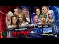 WWE Survivor Series 2020 Traditional 5 On 5 Women's Elimination Official Match Card HD