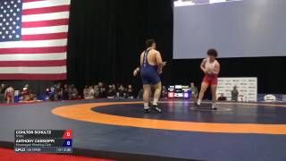 120 RR Rnd 2 - Cohlton Schultz (NYAC) vs. Anthony Cassioppi (Hononegah WC)