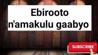 Ebirooto n'amakulu gaabyo tosubwa okuvuunula ebirooto @SSENGABIROOTONEDDAGALA