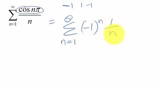 Example 2: Alternating series