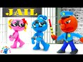 Pink and Blue GOING TO JAIL for A Dating?!? Cartoon Animation