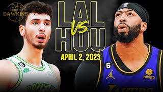 Los Angeles Lakers vs Houston Rockets Full Game Highlights | April 2, 2023 | FreeDawkins